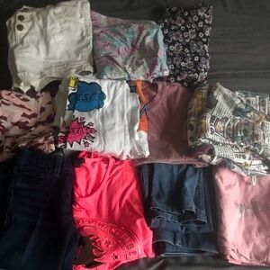 Mixed Girls Clothing Lot - Colorful Tops & Jeans